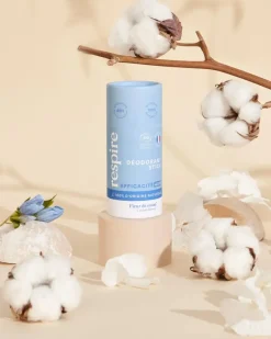 Déodorant solide efficace 48h Fleur de Coton bio Respire - de