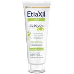 Déo-Douche 24H Gel lavant déodorant citron jaune et litsée Etiaxil - tube de 200 ml