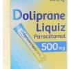 Doliprane Liquiz 500 mg sans sucre arôme crème caramel – 12 sachets