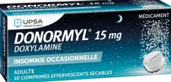 Donormyl 15 mg effervescent Upsa – 10 comprimés