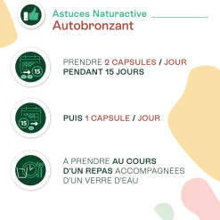 Doriance autobronzant et protection Naturactive - boîte de 30 capsules