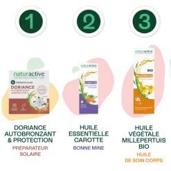 Doriance autobronzant et protection Naturactive - boîte de 30 capsules