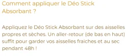 Déo stick absorbant 48h Alvadiem - stick de 50g