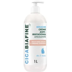 Douche crème anti-irritations apaisante Cicabiafine – flacon-pompe 1 L