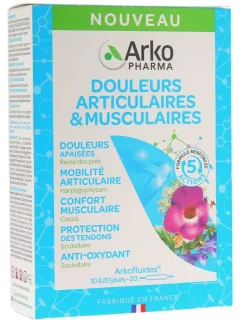 Douleur articulaires et musculaires Arkopharma - boite de 20 ampoules