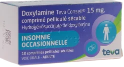 Doxylamine 15 mg Teva – 10 comprimés