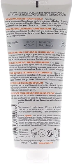 Dépiderm crème mousse nettoyante éclat Uriage - tube de 100 ml
