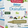 Drainaflore détox bio Superdiet – 20 unidoses de 15 ml