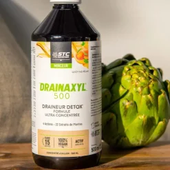 Drainaxyl 500 goût thé pêche STC Nutrition - flacon de 500ml