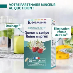 Draineur actif Juvamine - boîte de 50 gélules