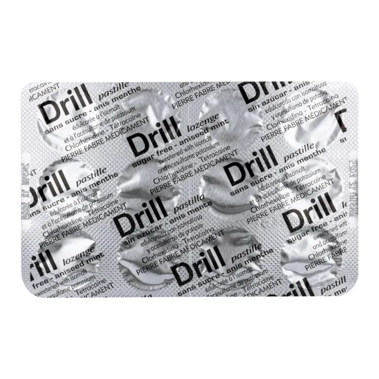 Drill sans sucre anis menthe - boite de 24 pastilles