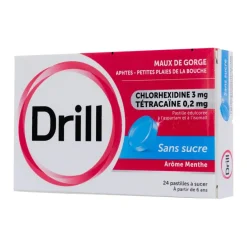 Drill sans sucre pastille – 24 pastilles