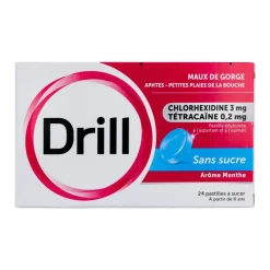 Drill sans sucre pastille – 24 pastilles