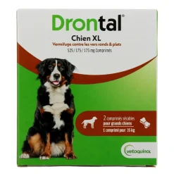 Drontal Chien XL Vetoquinol – 2 comprimés sécables