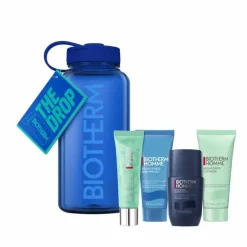 Drop Les Essentiels hydratation homme Biotherm - coffret de 4 produits + 1 gourde