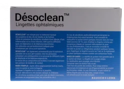 Désoclean lingettes ophtalmiques Bausch Lomb - boite de 20 lingettes
