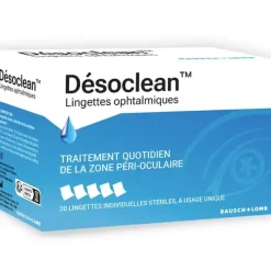 Désoclean lingettes ophtalmiques Bausch Lomb - boite de 20 lingettes