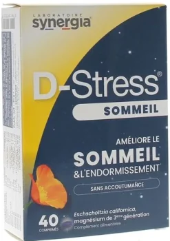 D-stress sommeil synergia - boîte de 40 comprimés
