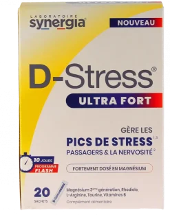 D-Stress ultra fort Synergia - boite de 20 sachets