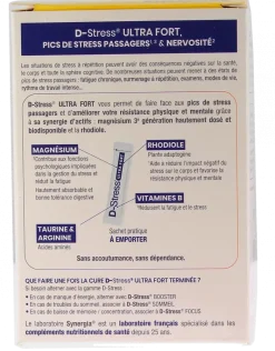 D-Stress ultra fort Synergia - boite de 20 sachets