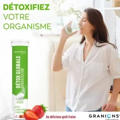 Détox globale hydratation Granions - tube de 20 comprimés effervescents