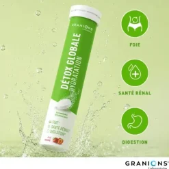 Détox globale hydratation Granions - tube de 20 comprimés effervescents