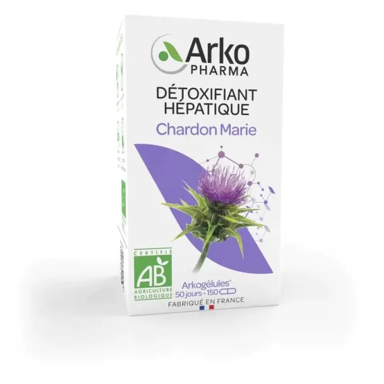 Détoxifiant hépatique chardon marie Arkopharma