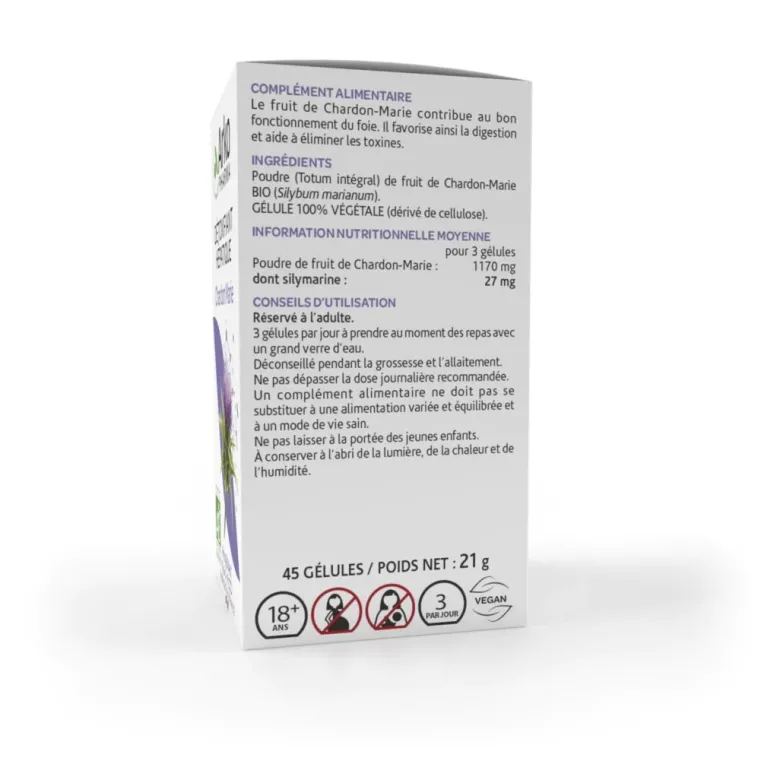 Détoxifiant hépatique chardon marie Arkopharma