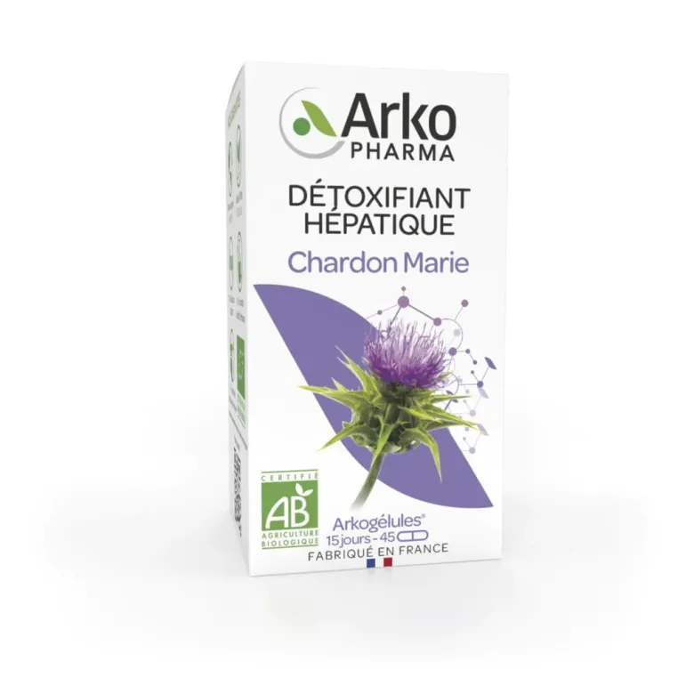Détoxifiant hépatique chardon marie Arkopharma