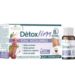 Détoxlim total detox express 8 jours cerise 3 chênes - flacon de 120ml