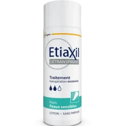 Détranspirant pieds peaux sensibles Etiaxil - flacon de 100ml