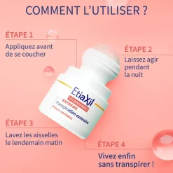 Détranspirant sudo-régulateur peaux normales aisselles Etiaxil