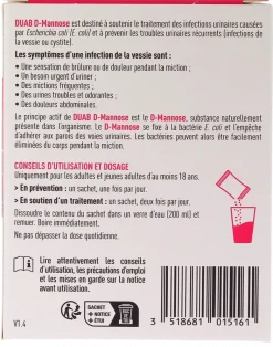 DUAB D-Mannose infections urinaires Granions – 7 sachets