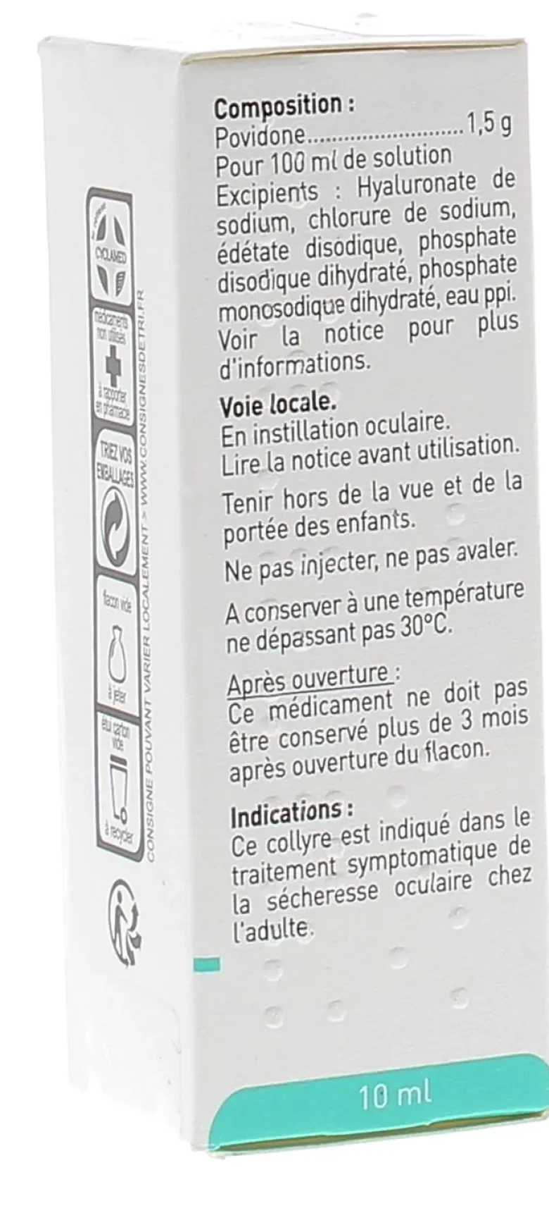 Dulcilarmes 1,5 % collyre – flacon 10 ml
