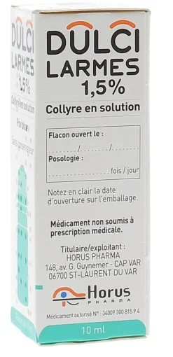 Dulcilarmes 1,5 % collyre – flacon 10 ml