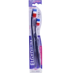 Duo brosses à dents La petite tribu parent/enfant 7/12 ans Elgydium - lot de 2 brosses à dents