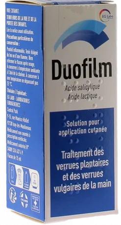Duofilm solution pour application locale – 15 ml