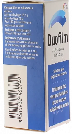 Duofilm solution pour application locale – 15 ml
