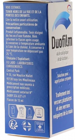 Duofilm solution pour application locale – 15 ml