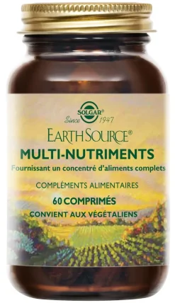 Earth Source multi-nutriments Solgar - pot de 60 comprimés