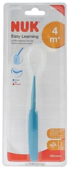 Easy Learning Cuillère douce silicone dès 4 mois NUK - une cuillère