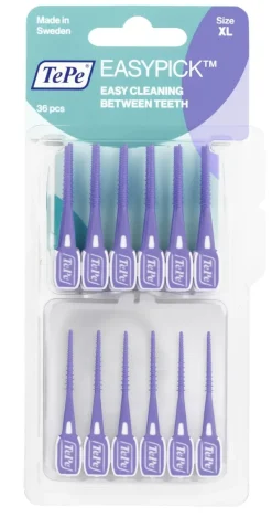 Easy Pick Cure-Dents TePe – silicone orange 36 unités