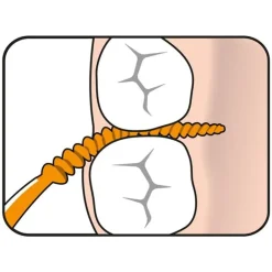 Easy Pick Cure-Dents TePe – silicone orange 36 unités