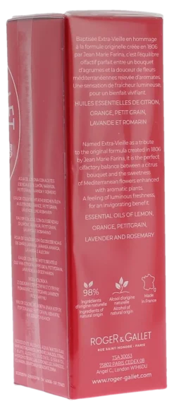 Eau de cologne jean marie farina Roger & gaillet - flacon de 30ml