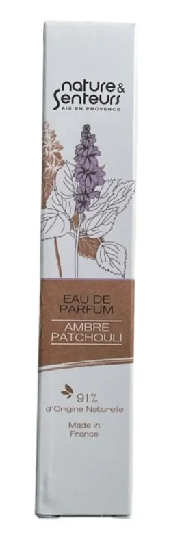 Eau de parfum ambre patchouli Nature & senteurs - spray de 15ml