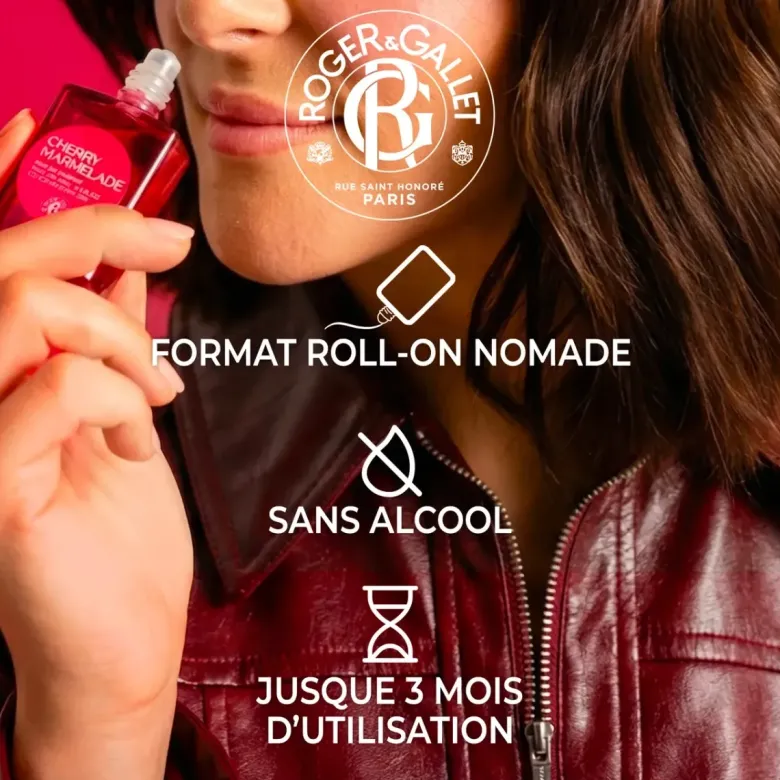 Eau de parfum Cherry Marmelade Roger & Gallet - roll-on de 15ml