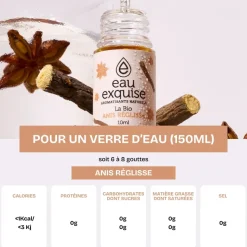 Eau exquise la bio anis réglisse AGST Developpement - flacon compte-gouttes de 10ml