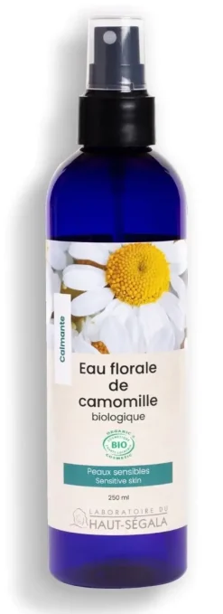 Eau Florale Camomille Bio Calmante Laboratoire Haut-Ségala - Spray de 250 ml