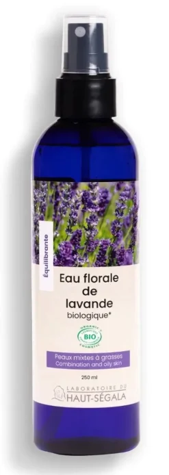 Eau florale de lavande bio Haut Ségala - spray de 250 ml