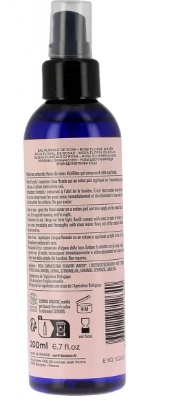 Eau florale de rose bio Avril - spray de 200ml